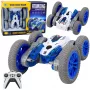 LEAN TOYS Remote Controlled Stunt Car RC Lights Smoke Drift 360° Blue