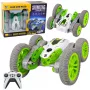 LEAN TOYS Remote Controlled Stunt Car RC Lights Smoke Drift 360° Green