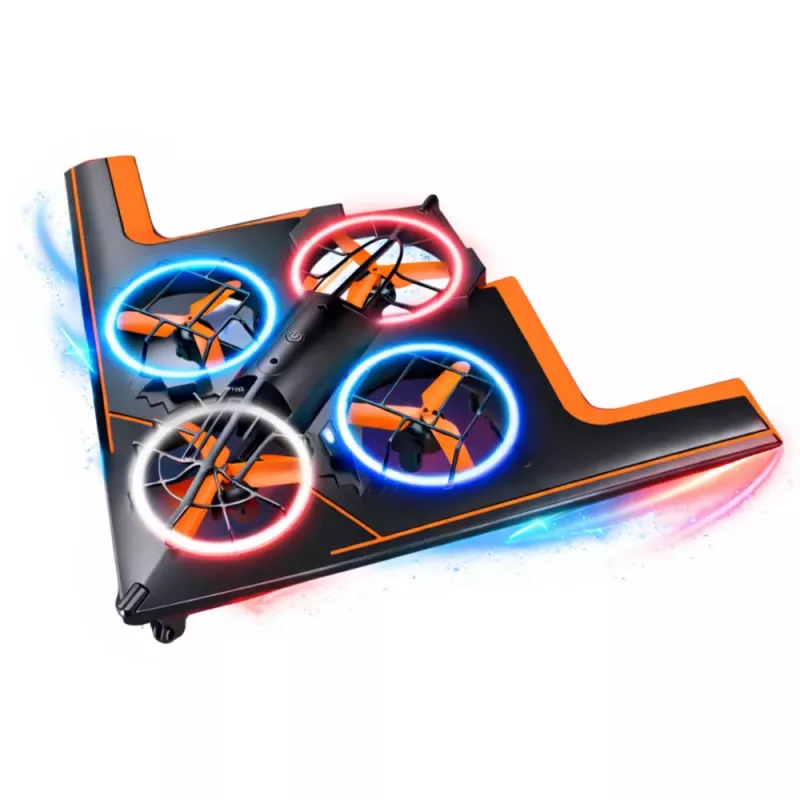 LEAN TOYS RC Remote Controlled Drone Flying Quadcopter with LED Lights and App Control