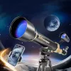 LEAN TOYS Educational Aluminum Astronomical Telescope with Tripod and Accessories 1.35 M
