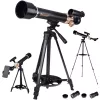 LEAN TOYS Educational Aluminum Astronomical Telescope with Tripod and Accessories 1.35 M