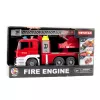 LEAN TOYS Fire Truck with Boom Fire Department Drive Water Pouring Lights Sounds