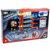 LEAN TOYS Multi-Storey Car Park 4 Levels with Elevator Helicopter Cars 70 Pieces
