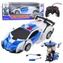LEAN TOYS Auto Robot 2in1 Police Remote Controlled Car RC 1:18