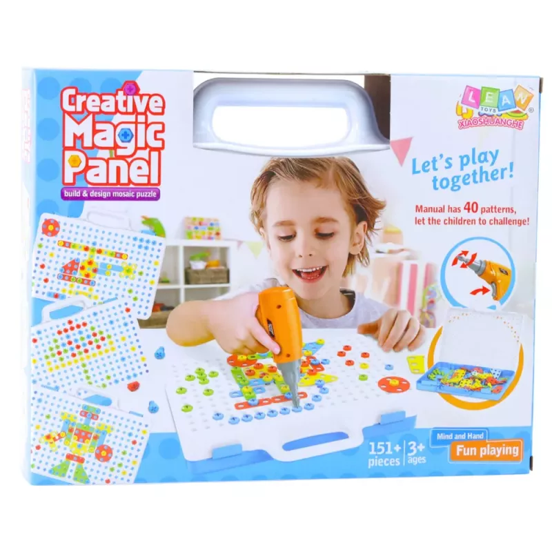 LEAN TOYS Educational Puzzle Set with Screwdriver for Children, 151 pcs.