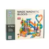 LEAN TOYS Set of Magnetic Blocks Ball Track Slide Colorful 188 pcs