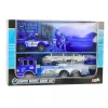 LEAN TOYS Large Police Car Figures Helmet Set for Children Blue