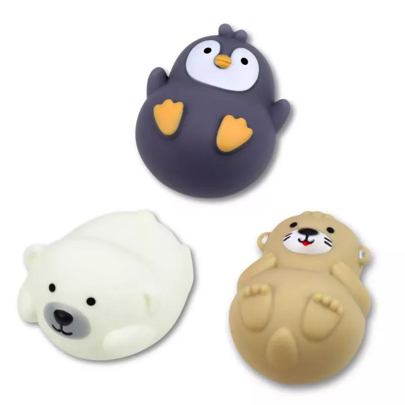 LEAN TOYS Bath Toys Set Animals in Boats Slide 11 pcs.