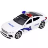 LEAN TOYS Police Car Opening Doors Motorized Lights Sounds White