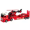 LEAN TOYS Firefighter Rescue Set with Fire Truck, Tow Truck, Helicopter, Car, Lights and Sound