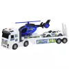 LEAN TOYS Police Truck Tow Truck Car Helicopter Lights Sound Set