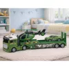 LEAN TOYS Military Set Military Truck Tow Truck Car Helicopter Lights Sound