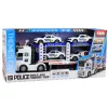 LEAN TOYS Police Truck Tow Truck Transport Police Cars with Lights and Sounds