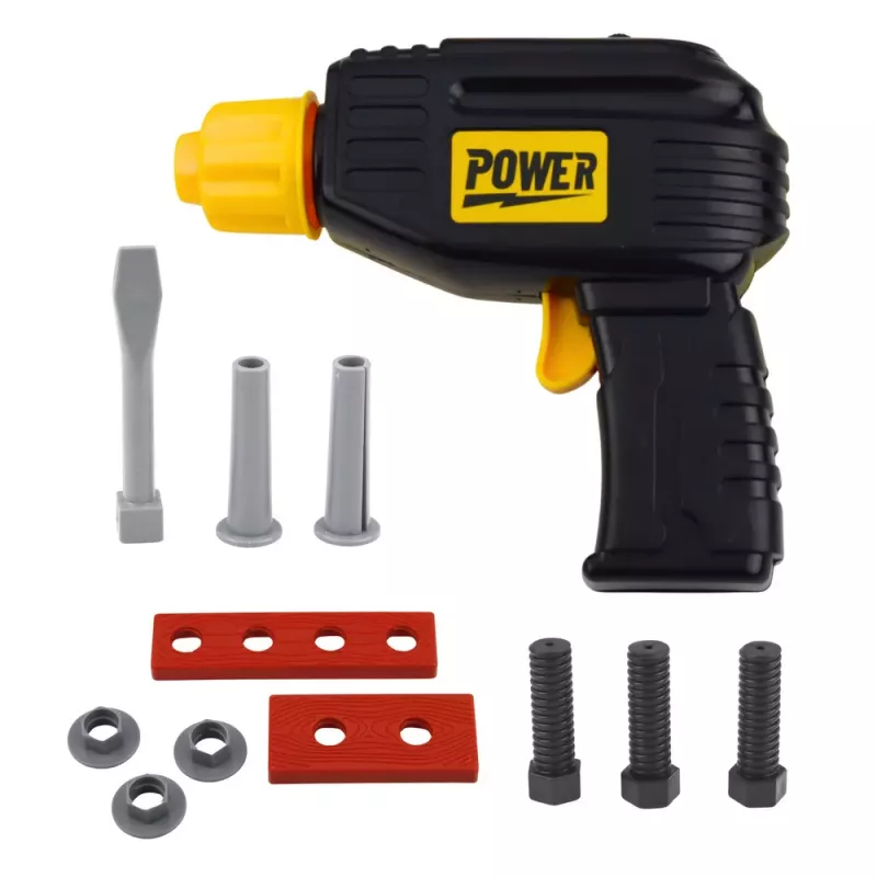 LEAN TOYS Tool Set in Box Battery-Powered Screwdriver Accessories 23 pcs