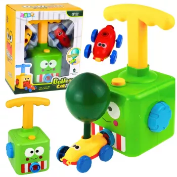 LEAN TOYS Balloon Launcher Car Frog Educational Toy For Kids