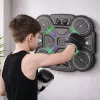LEAN TOYS Interactive Musical Boxing Shield with LED Lights 3 Levels Black