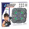 LEAN TOYS Interactive Musical Boxing Shield with LED Lights 3 Levels Black