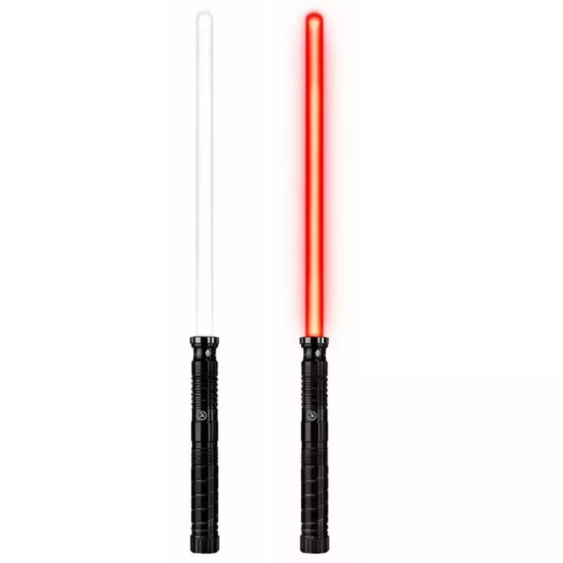 LEAN TOYS LED Laser Lightsaber with Sounds, Metal Handle, 75 cm