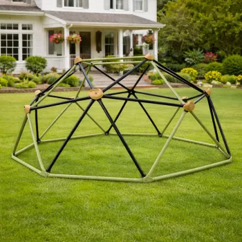LEAN SPORT Climbing Dome for Children's Garden Playground 182x86 cm 6FT Blue/Yellow