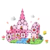 LEAN TOYS Magnetic Blocks With Figures Paints Cards For Painting Pink 80 pcs