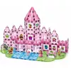 LEAN TOYS Magnetic Blocks With Figures Paints Cards For Painting Pink 142 pcs.
