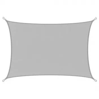 LEAN Rectangular Garden Sun Shade Sail, Waterproof, Gray, 300x400 cm