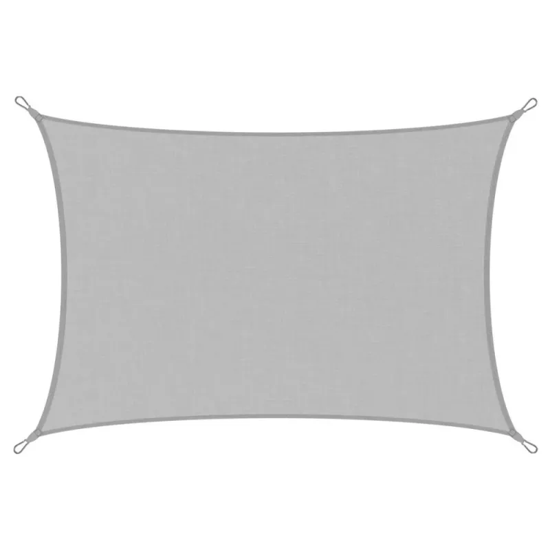LEAN Rectangular Garden Sun Shade Sail, Waterproof, Gray, 300x400 cm