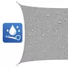 LEAN Rectangular Garden Sun Shade Sail, Waterproof, Gray, 300x400 cm