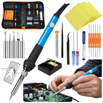 LEAN Soldering Kit Precision Soldering Iron 60W Accessories Case