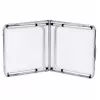 LEAN Folding Camping Table Adjustable Height Suitcase White
