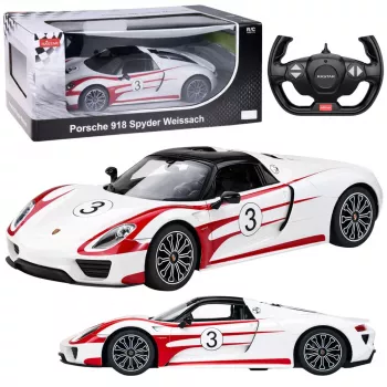RASTAR Porsche 918 Spyder Performance Remote Controlled RC Car White 1:14