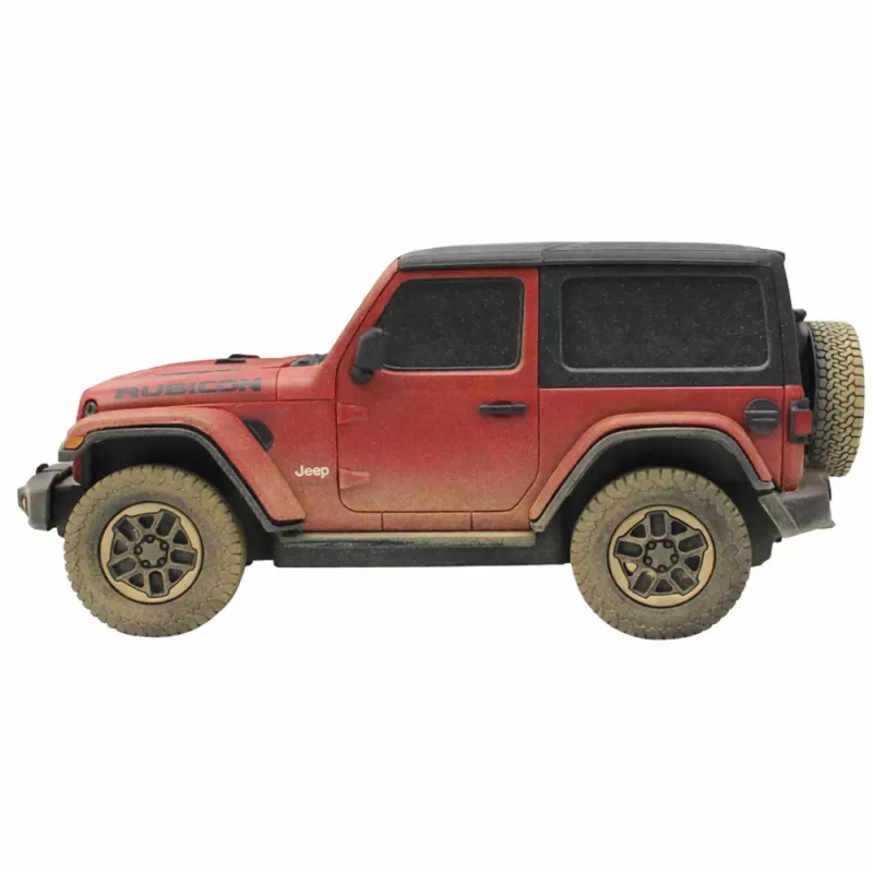 JEEP Wrangler Rubicon-Muddy Remote Controlled RC Car Red Rastar 1:24