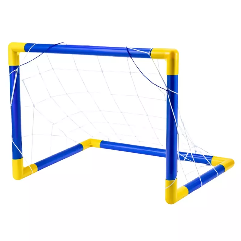 LEAN TOYS Sports Set for Playing Football, Soccer Goal, Ball, Pump 62x40cm