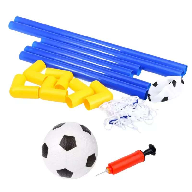 LEAN TOYS Sports Set for Playing Football, Soccer Goal, Ball, Pump 62x40cm
