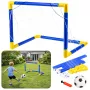 LEAN TOYS Sports Set for Playing Football, Soccer Goal, Ball, Pump 62x40cm