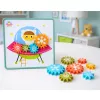 LEAN TOYS Creative Geometric Puzzle Mosaic Gears Puzzle 25 pcs.