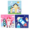 LEAN TOYS Creative Geometric Puzzle Mosaic Educational Puzzle 35 pcs.
