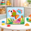 LEAN TOYS Creative Geometric Puzzle Mosaic Educational Puzzle 35 pcs.