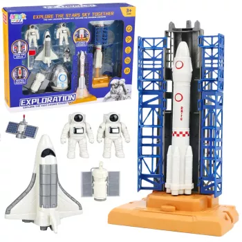 LEAN TOYS Space Set Cosmonauts Launch Tower Rocket Shuttle Building Blocks 300 Pieces