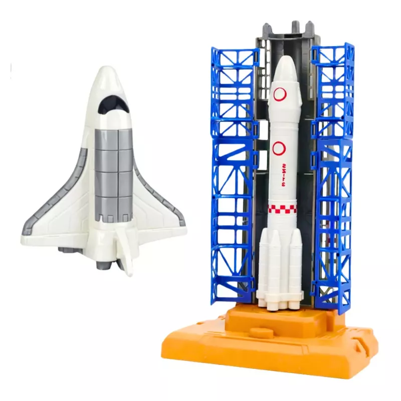 LEAN TOYS Space Station Rocket Shuttle Satellites Cosmonauts Lights