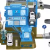 LEAN TOYS Interactive Space Station Parking Rocket Lights Sounds