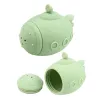 LEAN TOYS Educational Bath Toys Sensory Rubber Figures Pastel 4 pcs.