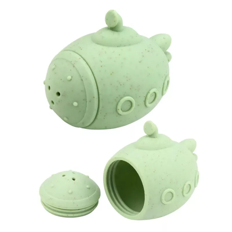 LEAN TOYS Educational Bath Toys Sensory Rubber Figures Pastel 4 pcs.