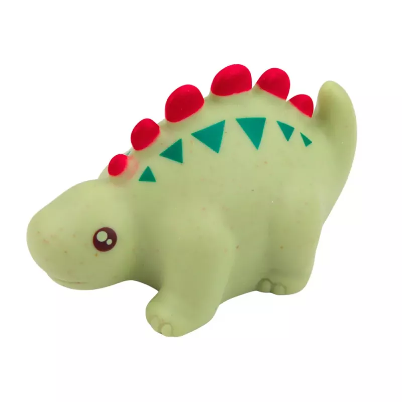 LEAN TOYS Set of Educational Rubber Dinosaurs for Bathing, Pastel Games, 6 Pieces