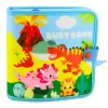 LEAN TOYS 3D Felt Sensory Educational Book Dinosaurs