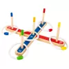 LEAN TOYS Wooden Ring Throwing Skill Game Family Game with Scoring