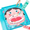 LEAN TOYS Wooden Little Dentist Set Magnetic Book Teeth Tools