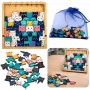 LEAN TOYS Wooden Puzzle Kittens Educational Puzzle Frame Bag 62 pcs.