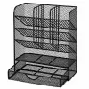 LEAN TOYS Metal Desk Organizer for Pens and Accessories, Black