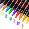LEAN Set of 36 Acrylic Markers, Felt-Tip Pens, Waterproof Markers, Case
